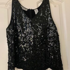 ✨VINTAGE✨ Alfani Sparky black top